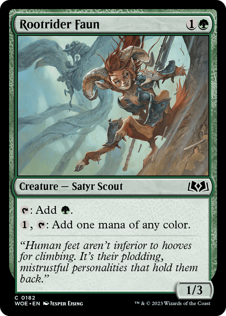 Image of Rootrider Faun [Wilds of Eldraine]