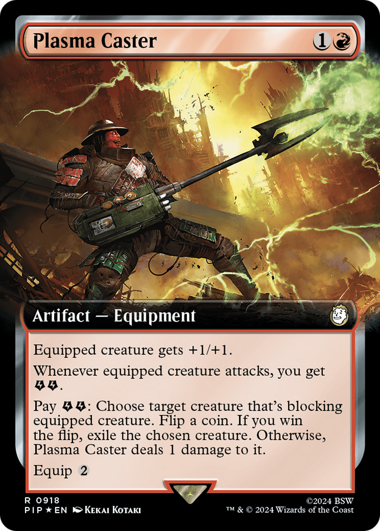 Image of Plasma Caster (Extended Art) (Surge Foil) [Fallout]