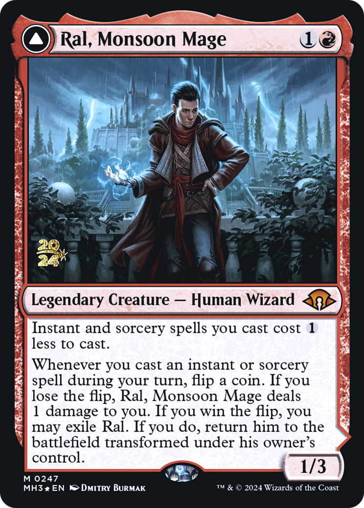 Image of Ral, Monsoon Mage [Modern Horizons 3 Prerelease Promos]