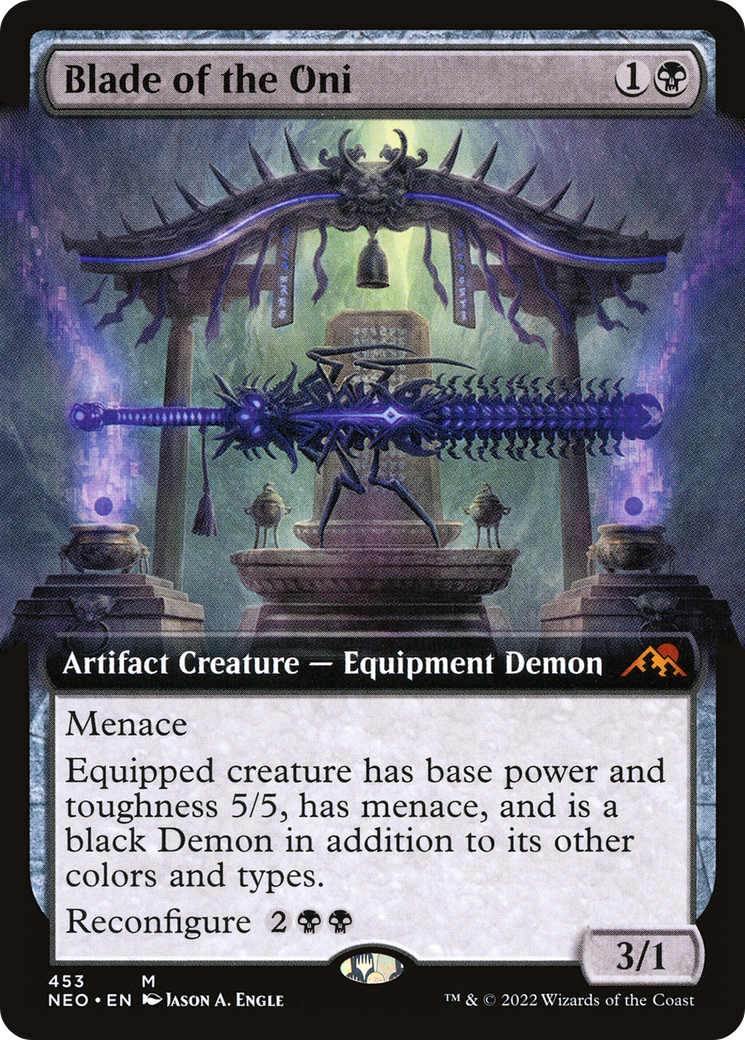 Image of Blade of the Oni (Extended Art) [Kamigawa: Neon Dynasty]