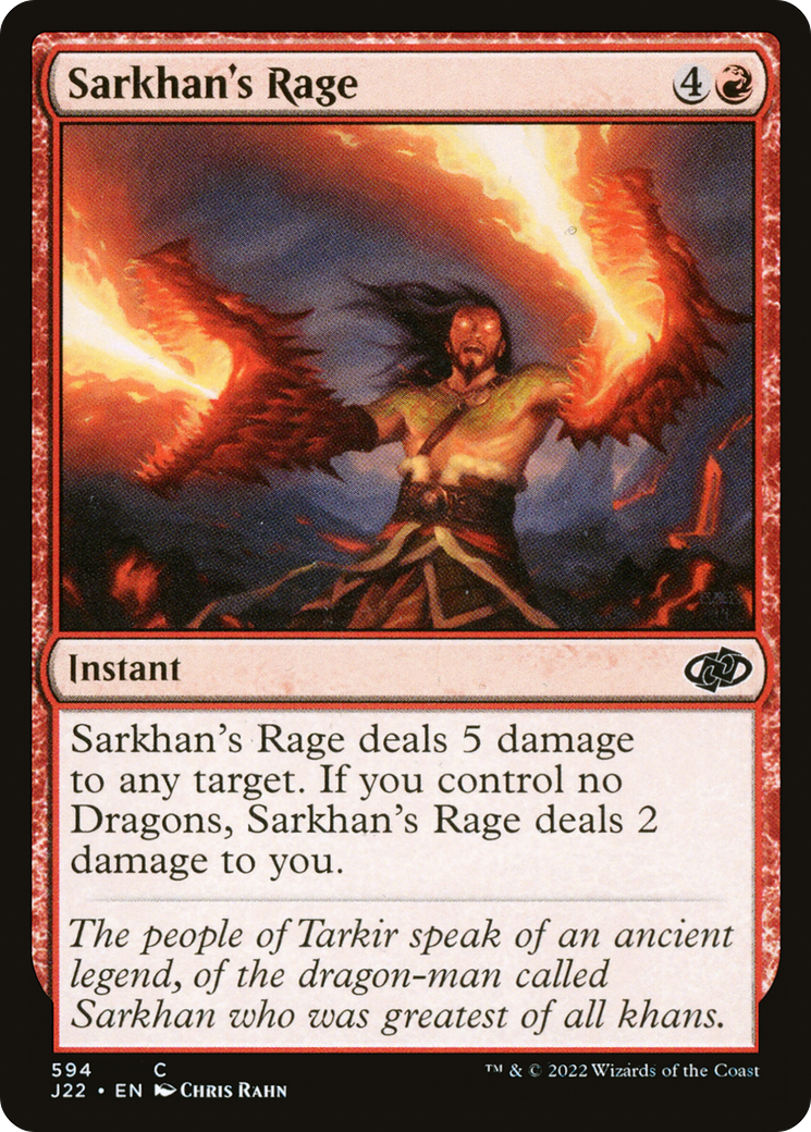 Image of Sarkhan's Rage [Jumpstart 2022]