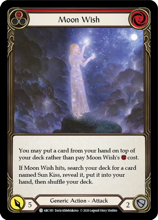Image of Moon Wish (Red) [U-ARC185] (Arcane Rising Unlimited)  Unlimited Normal