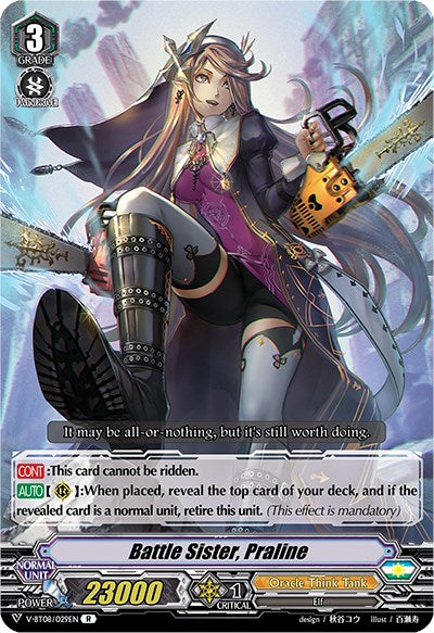 Image of Battle Sister, Praline (V-BT08/029EN R) [Silverdust Blaze]