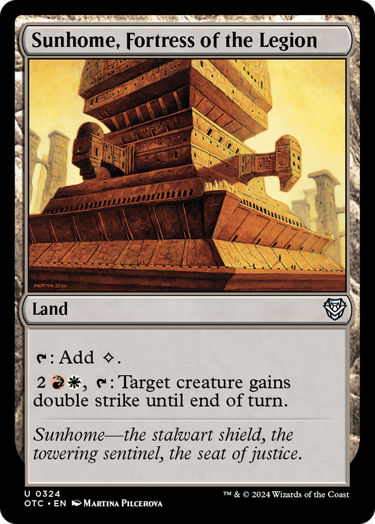 Image of Sunhome, Fortress of the Legion [Outlaws of Thunder Junction Commander]