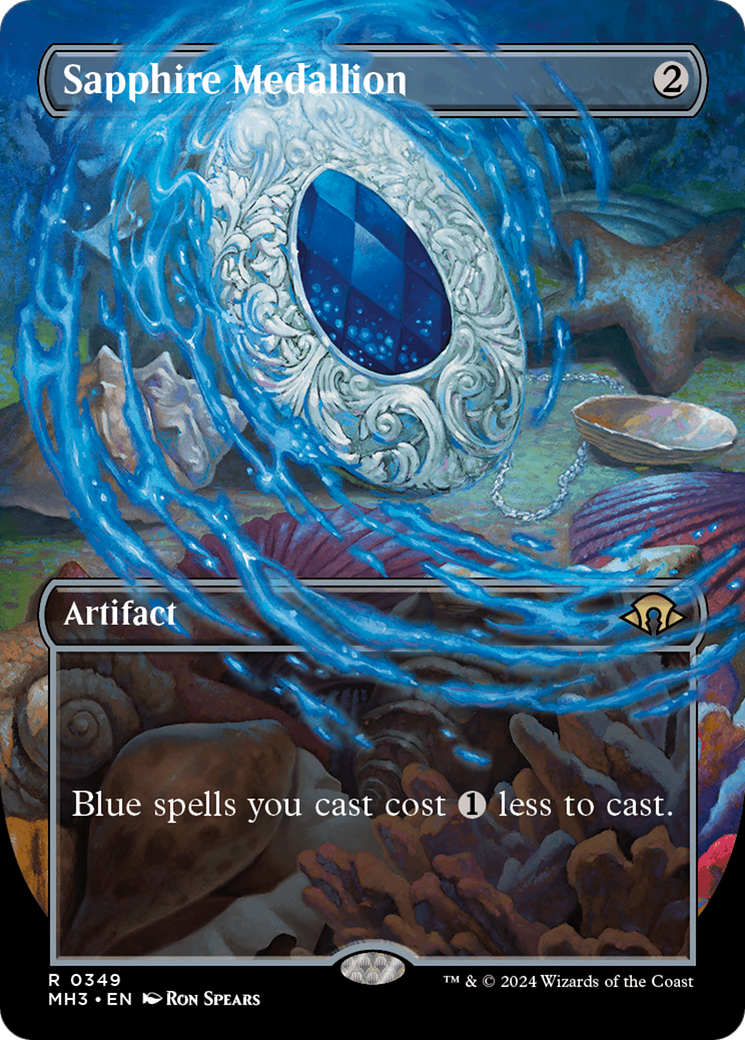 Image of Sapphire Medallion (Borderless) [Modern Horizons 3]