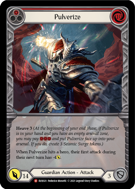 Image of Pulverize [EVR021] (Everfest)  1st Edition Extended Art Rainbow Foil
