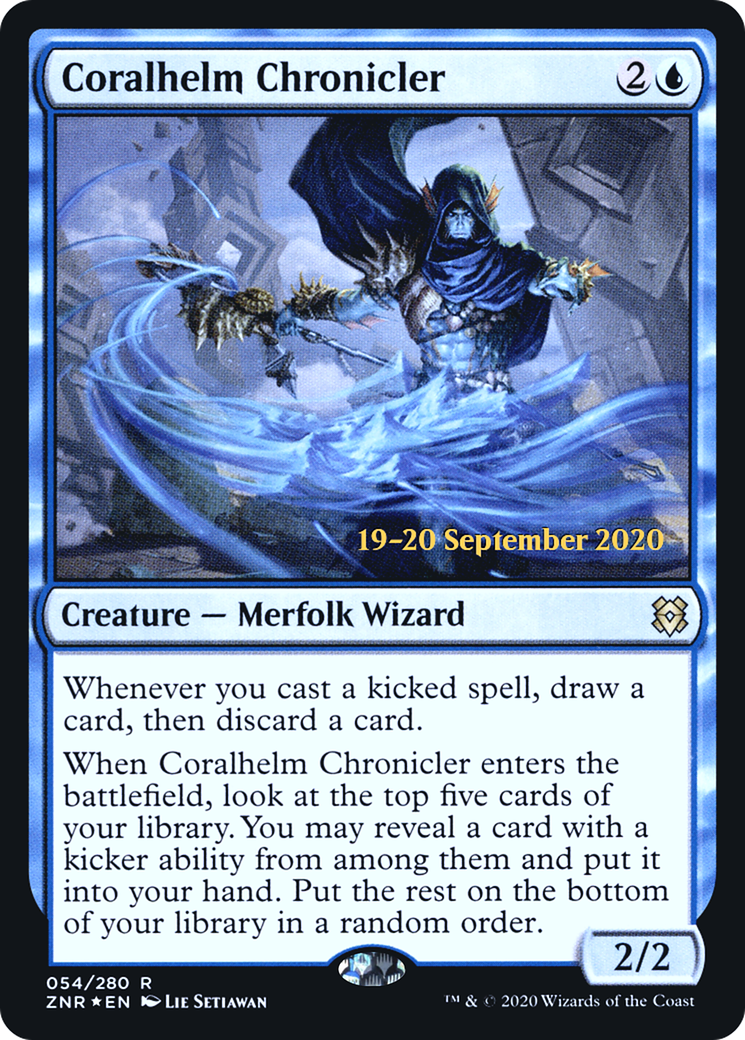 Image of Coralhelm Chronicler [Zendikar Rising Prerelease Promos]