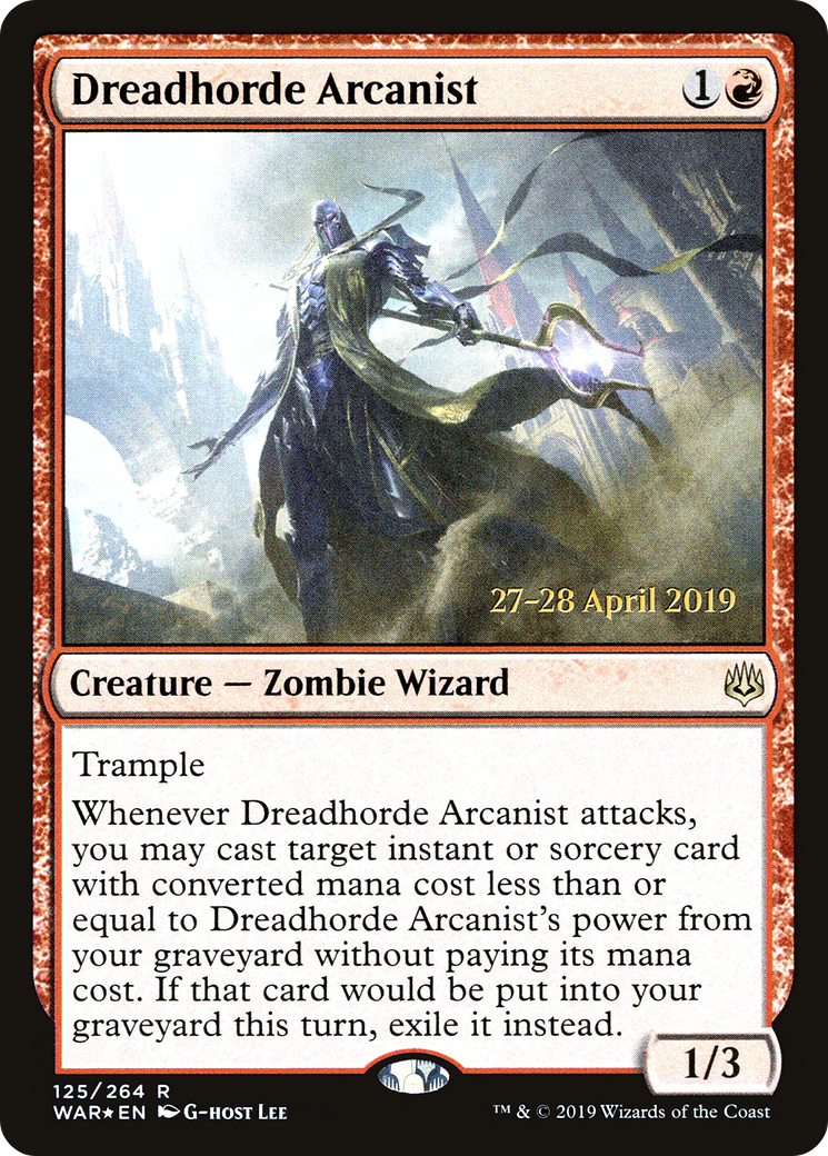 Image of Dreadhorde Arcanist [War of the Spark Prerelease Promos]