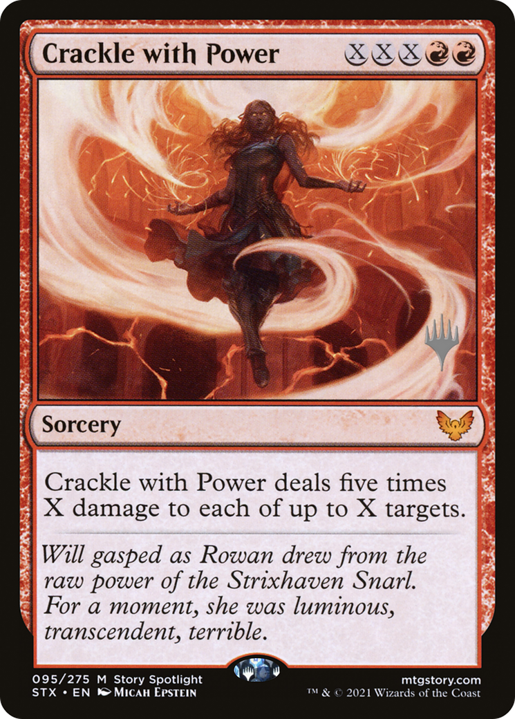 Image of Crackle with Power (Promo Pack) [Strixhaven: School of Mages Promos]