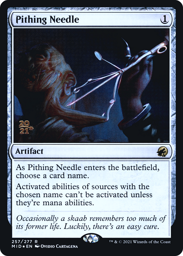 Image of Pithing Needle [Innistrad: Midnight Hunt Prerelease Promos]