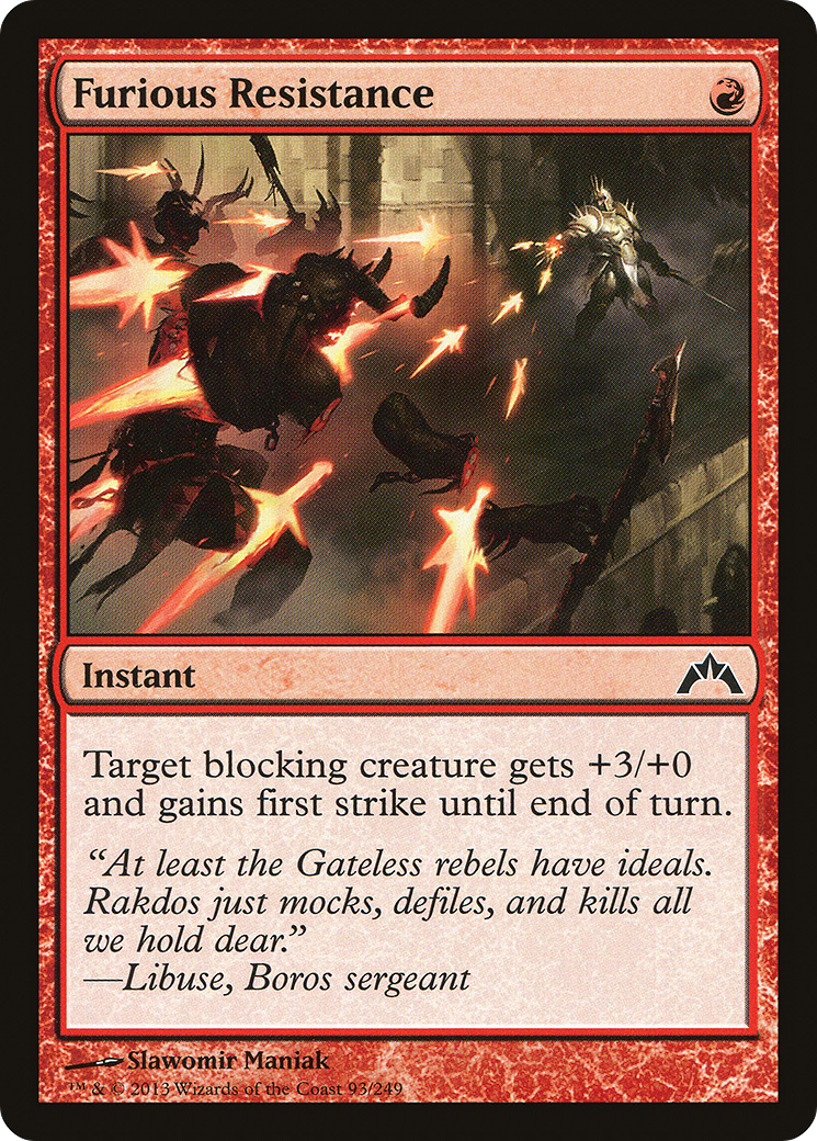 Image of Furious Resistance [Gatecrash]