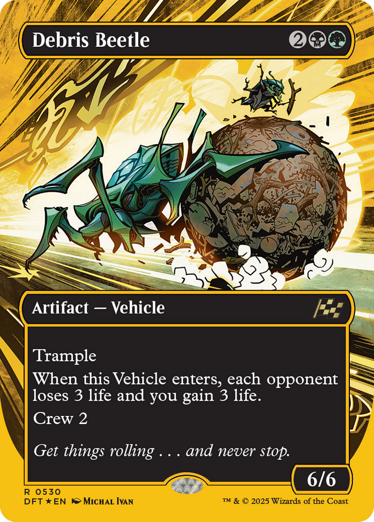 Image of Debris Beetle (Borderless) (First-Place Foil) [Aetherdrift]