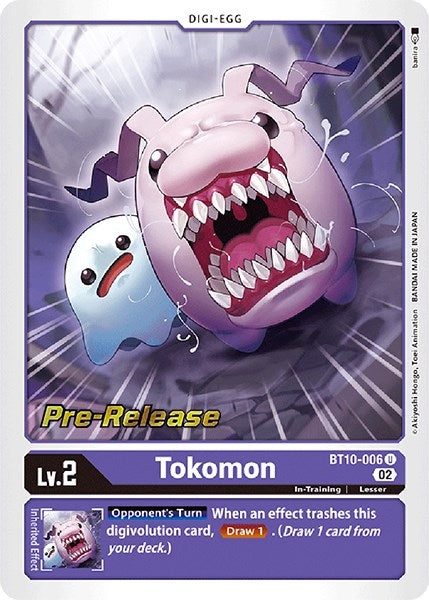 Image of Tokomon [BT10-006] [Xros Encounter Pre-Release Cards]
