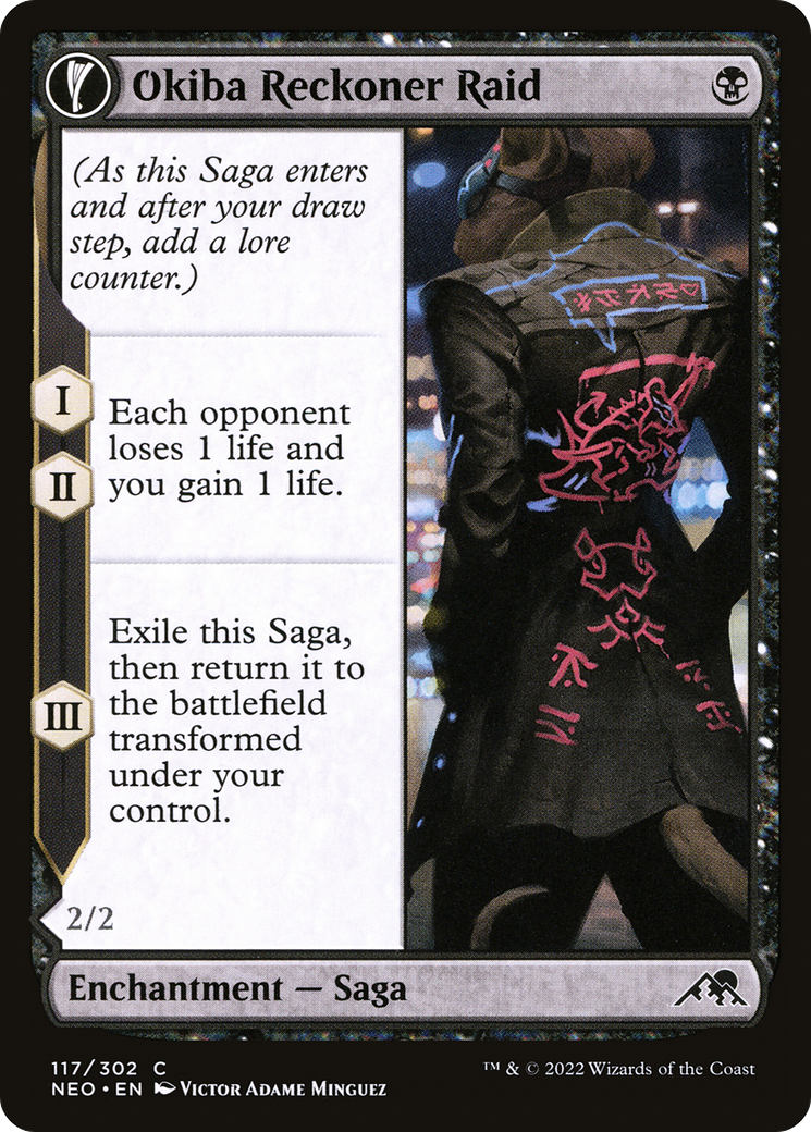 Image of Okiba Reckoner Raid // Nezumi Road Captain [Kamigawa: Neon Dynasty]