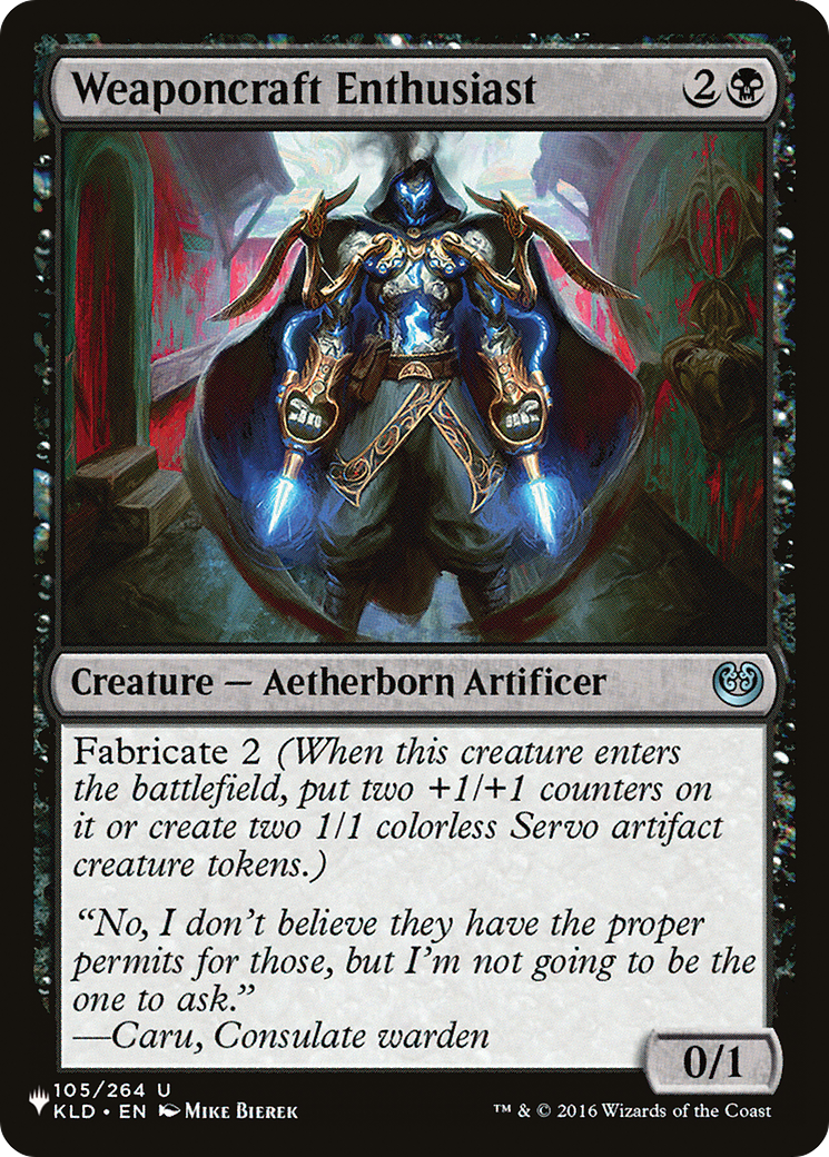 Image of Weaponcraft Enthusiast [The List]