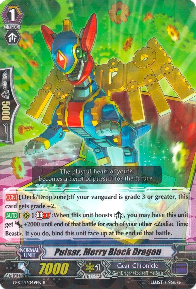 Image of Pulsar, Merry Block Dragon (G-BT14/049EN) [Divine Dragon Apocrypha]