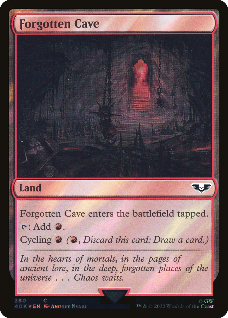 Image of Forgotten Cave (Surge Foil) [Warhammer 40,000]