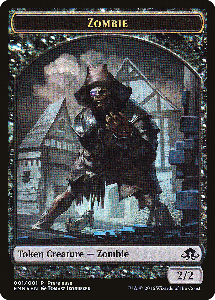 Image of Zombie // Zombie Double-Sided Token [Eldritch Moon Prerelease Promos]