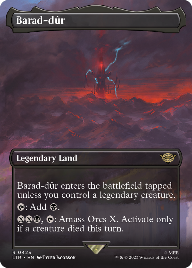 Image of Barad-dur (Borderless Alternate Art) (425) [The Lord of the Rings: Tales of Middle-Earth]
