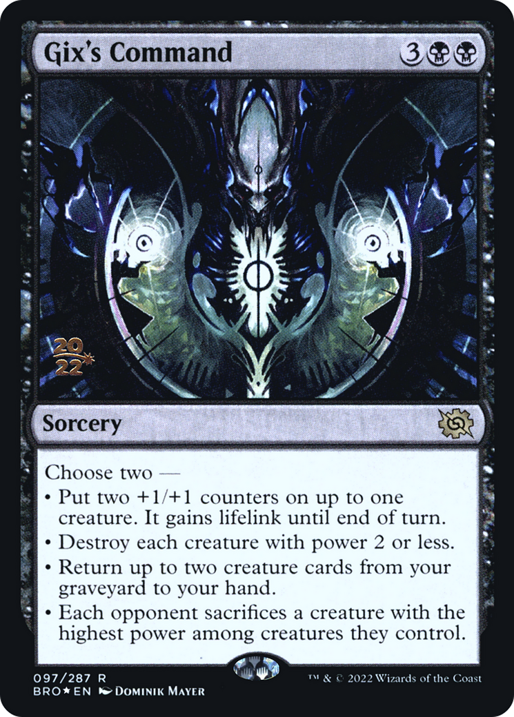 Image of Gix's Command [The Brothers' War Prerelease Promos]