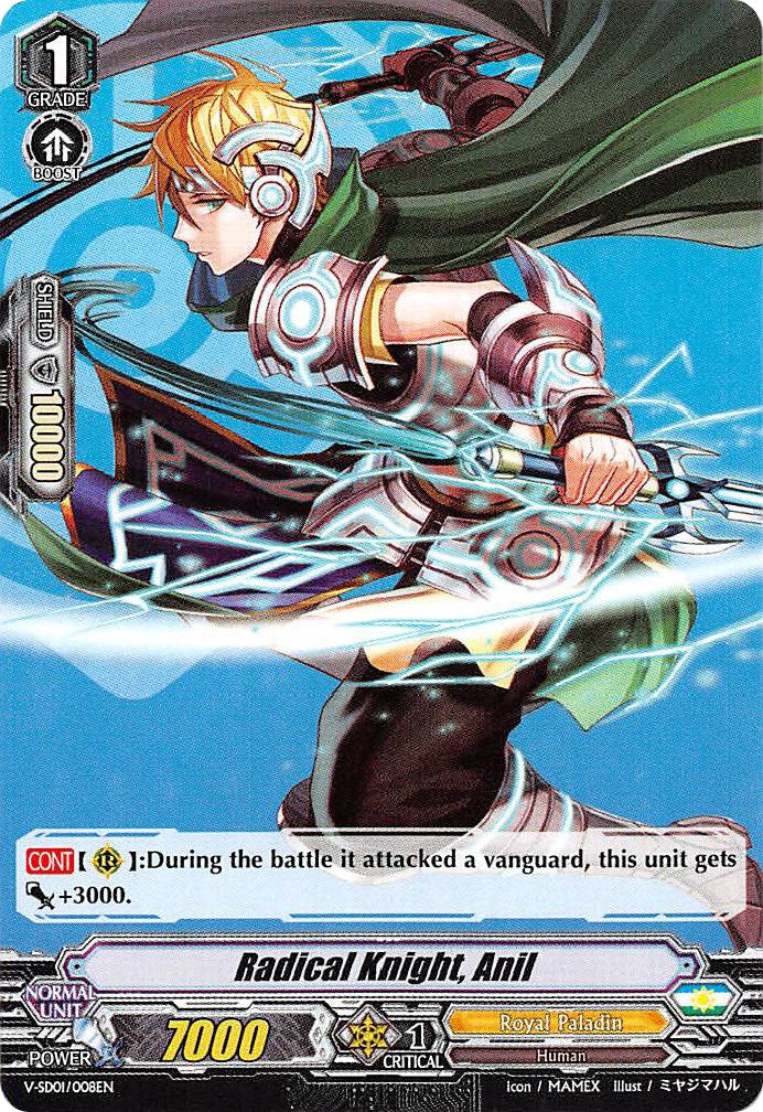 Image of Radical Knight, Anil (V-SD01/008EN) [2018 Free Experience Deck 