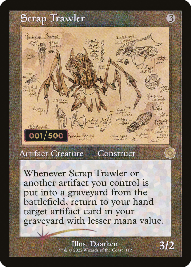 Image of Scrap Trawler (Retro Schematic) (Serialized) [The Brothers' War Retro Artifacts]