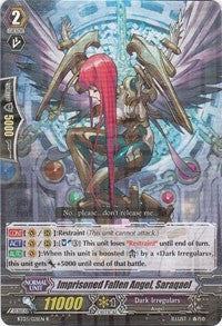 Image of Imprisoned Fallen Angel, Saraqael (BT03/021EN) [Demonic Lord Invasion]
