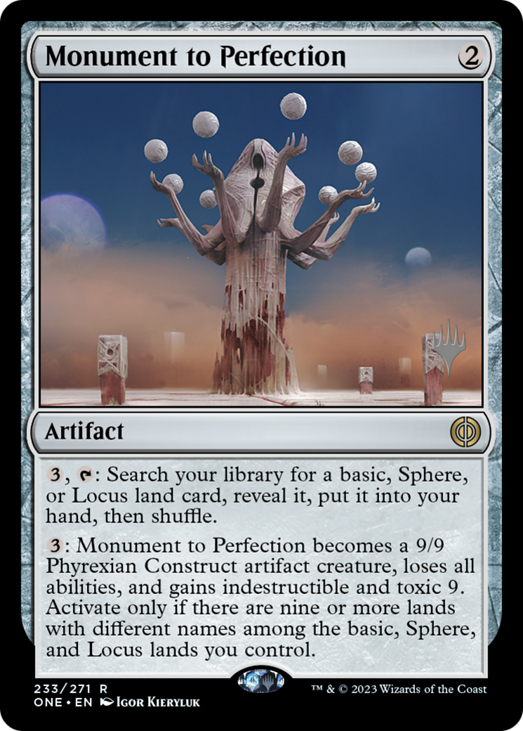 Image of Monument to Perfection (Promo Pack) [Phyrexia: All Will Be One Promos]