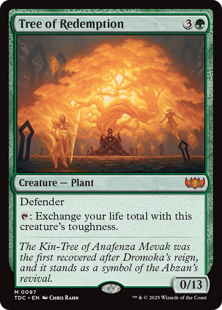 Image of Tree of Redemption [Tarkir: Dragonstorm Commander]