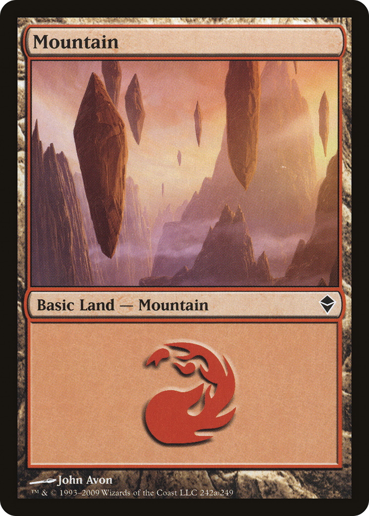Image of Mountain (242a) [Zendikar]