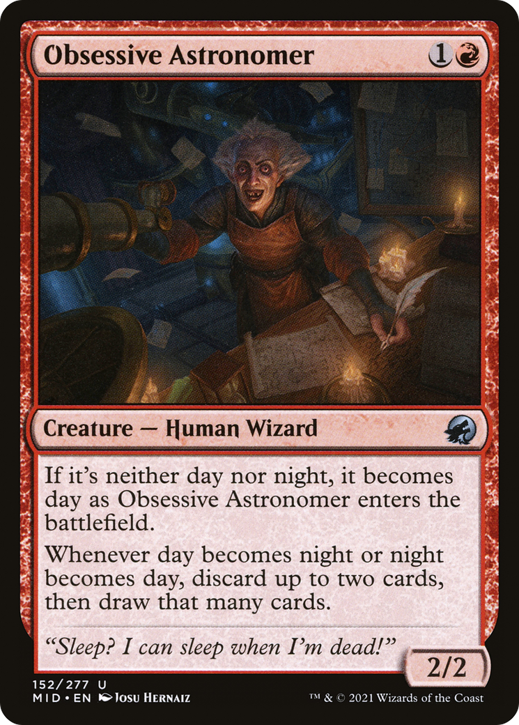 Image of Obsessive Astronomer [Innistrad: Midnight Hunt]