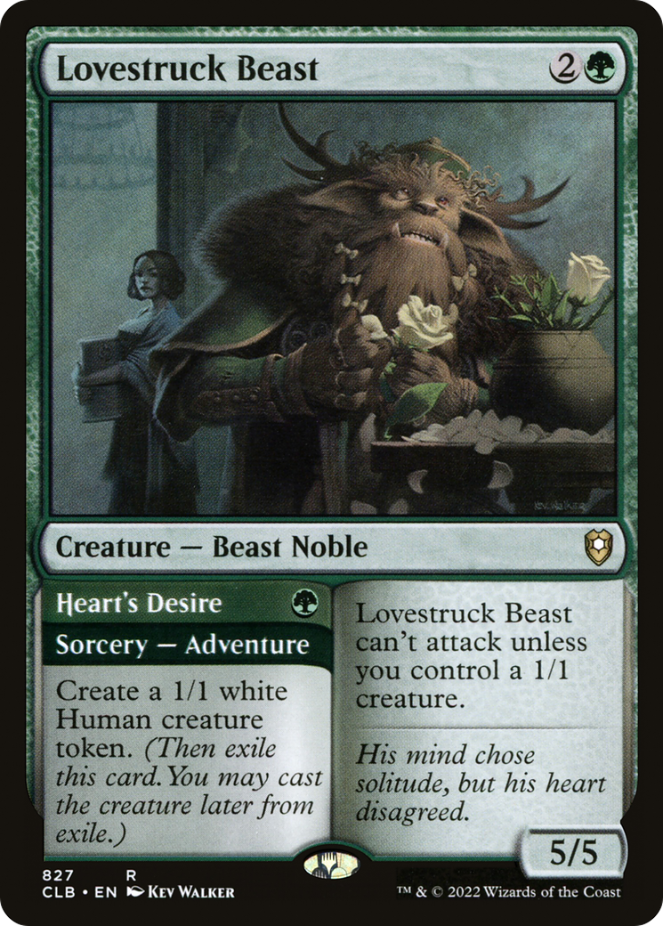 Image of Lovestruck Beast // Heart's Desire [Commander Legends: Battle for Baldur's Gate]