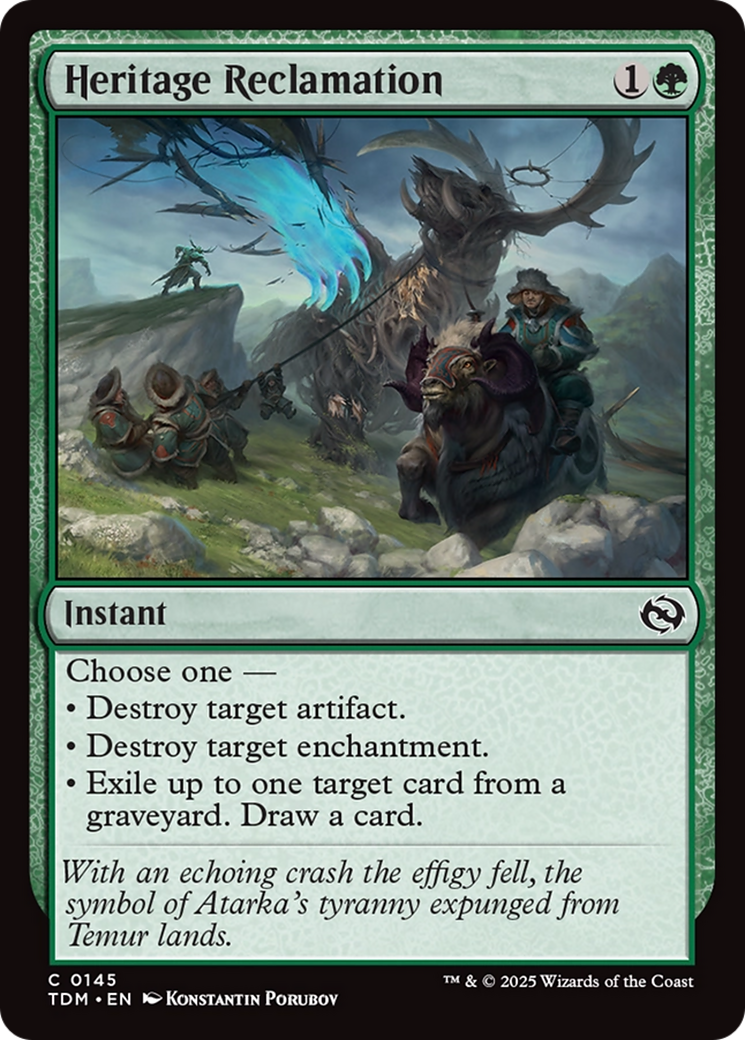 Image of Heritage Reclamation [Tarkir: Dragonstorm]