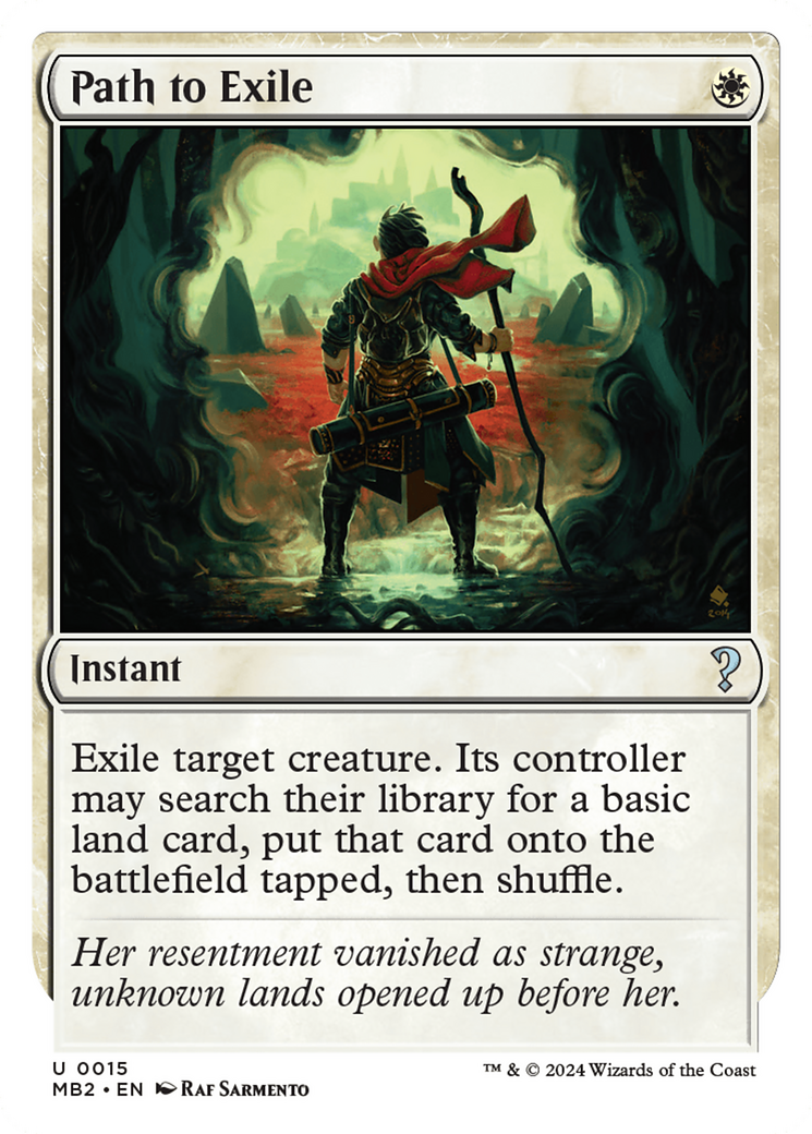 Image of Path to Exile (White Border) [Mystery Booster 2]