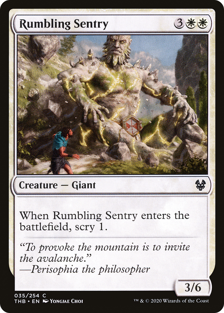 Image of Rumbling Sentry [Theros Beyond Death]