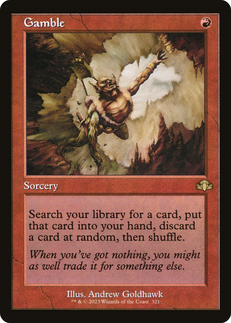 Image of Gamble (Retro) [Dominaria Remastered]