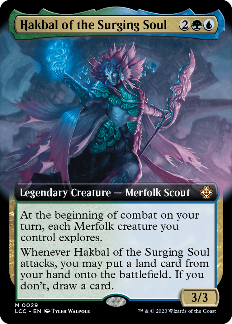 Image of Hakbal of the Surging Soul (Extended Art) [The Lost Caverns of Ixalan Commander]