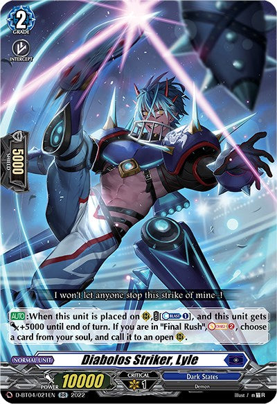 Image of Diabolos Striker, Lyle (D-BT04/021EN) [Awakening of Chakrabarthi]