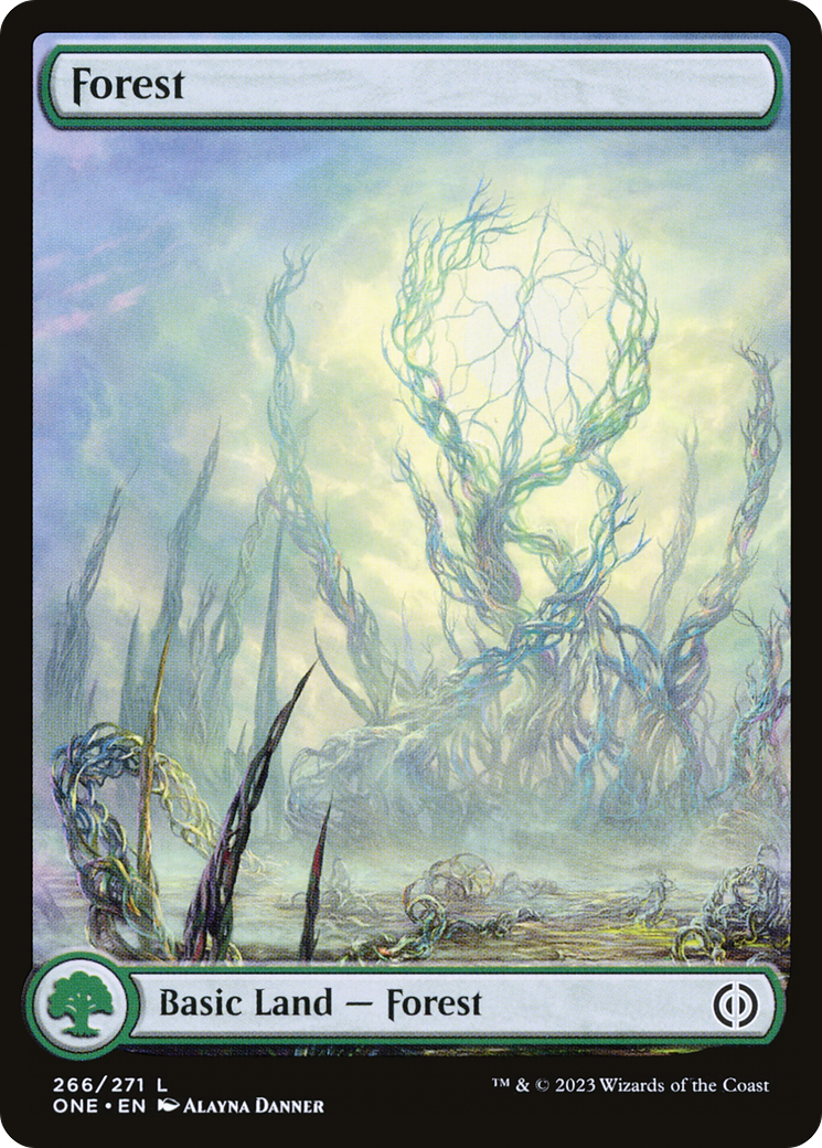 Image of Forest (266) (Full-Art) [Phyrexia: All Will Be One]