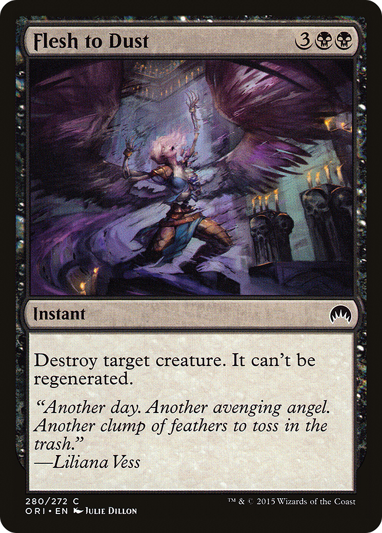 Image of Flesh to Dust (ORI-280) - Magic Origins Foil