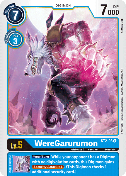 Image of WereGarurumon [ST2-08] [Starter Deck: Cocytus Blue]