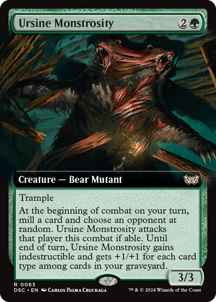 Image of Ursine Monstrosity (Extended Art) [Duskmourn: House of Horror Commander]