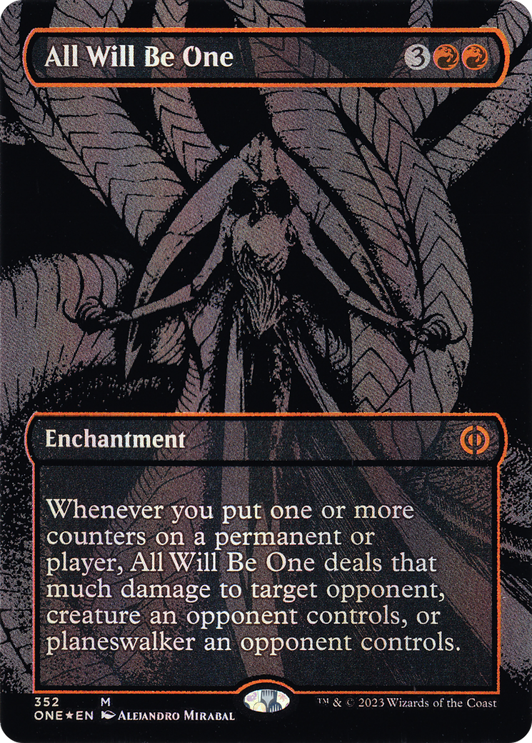 Image of All Will Be One (Oil Slick Raised Foil) [Phyrexia: All Will Be One]