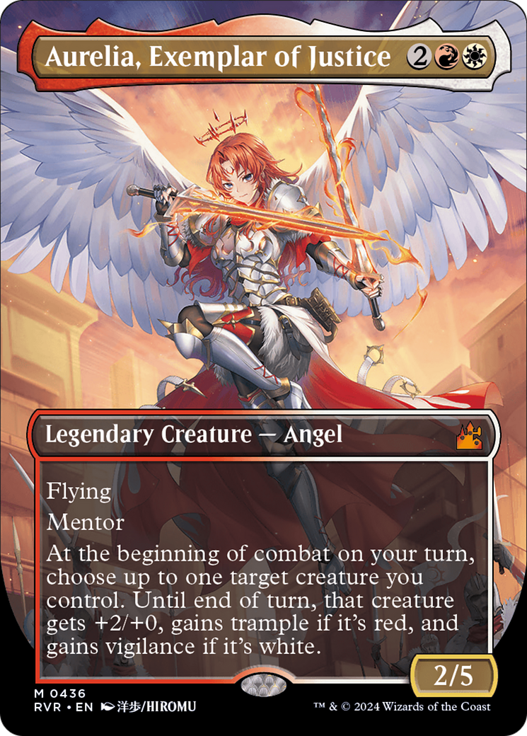 Image of Aurelia, Exemplar of Justice (Anime Borderless) [Ravnica Remastered]