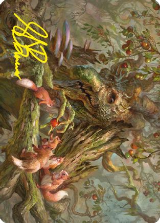 Image of Generous Ent Art Card (Gold-Stamped Signature) (ASLTR-011) - Art Series: Universes Beyond: The Lord of the Rings: Tales of Middle-earth