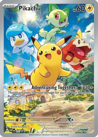 Image of Pikachu (027) [Scarlet & Violet: Black Star Promos]