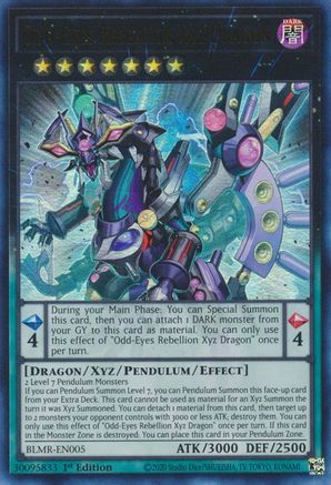 Image of Odd-Eyes Rebellion Xyz Dragon [BLMR-EN005] Ultra Rare