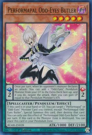 Image of Performapal Odd-Eyes Butler [BLMR-EN028] Ultra Rare