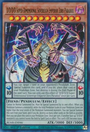 Image of D/D/D/D Super-Dimensional Sovereign Emperor Zero Paradox [BLMR-EN046] Ultra Rare