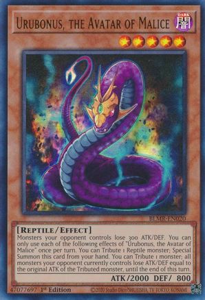 Image of Urubonus, the Avatar of Malice [BLMR-EN020] Ultra Rare